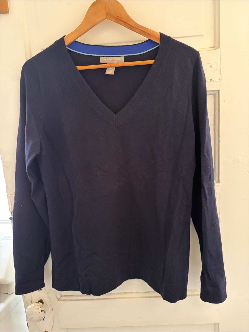 Banana Republic Navy V-Neck Sweater
